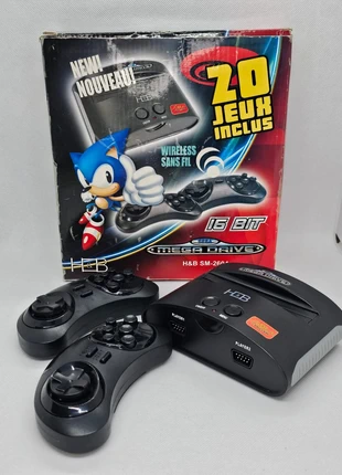 Console Mega Drive Firecore Classic, H&B SM-2604, 16-bit, 20 jeux, Version PAL, marque: mega drive, état: Satisfaisant, 24,90 €, 26,85 € Protection acheteurs (Pro) incluse