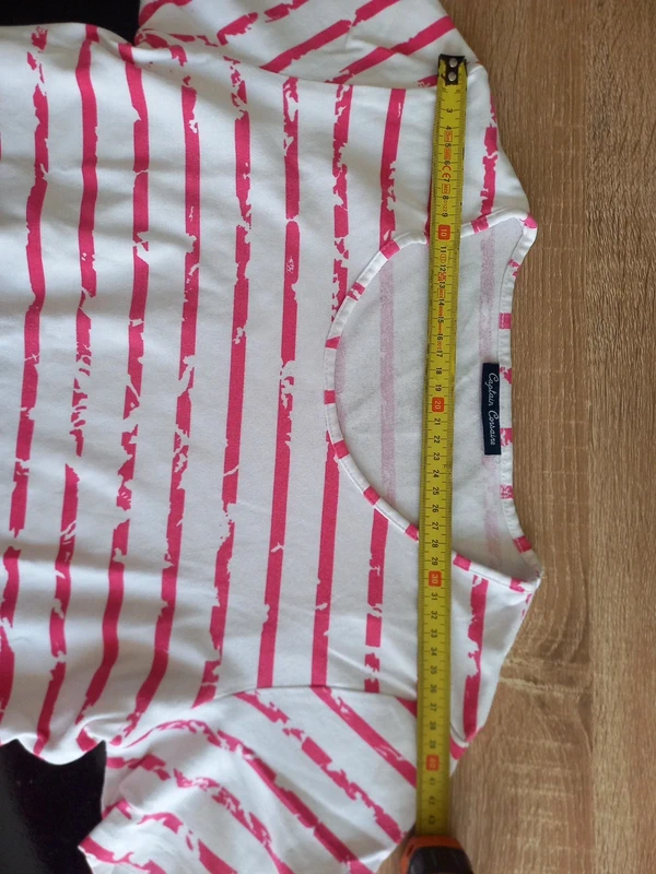 Tee-shirt blanc et rose Femme T.M/L - photo numéro 4
