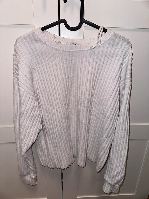 Weißer zara Pullover