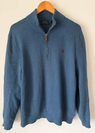 Ralph Lauren pull 3/4 zip col camionneur bleu homme taille L, marke: Ralph Lauren, zustand: Sehr gut, größe: L, 90,00 €, 95,20 € beinhaltet Vinted-Käuferschutz Pro