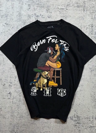 🖤 T-shirt Hustle Gang "Born For This" Noir Vintage Taille L, marca: Vintage Dressing, estado: Muito bom, tamanho: L, €34.95, €37.40 inclui Proteção do Comprador Pro