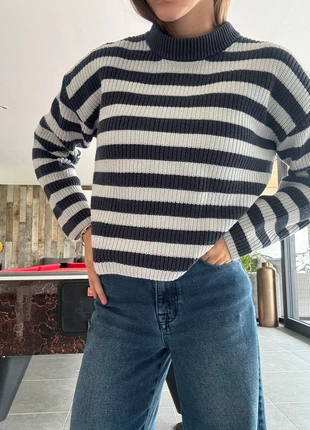 Pull à ligne bleu marine, marque: Monki, état: Très bon état, taille: XS / 34 / 6, 9,00 €, 10,15 € Protection acheteurs incluse