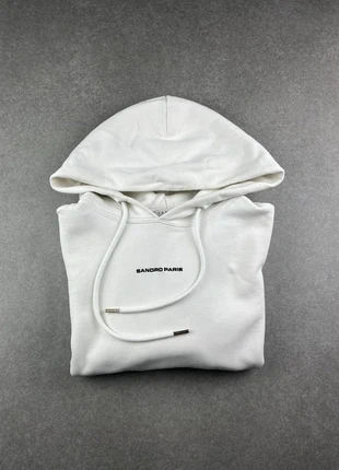 Pull à Capuche Sandro matière Coton | Blanc logo Brodé | taille S, marque: Sandro, état: Bon état, taille: S / 36 / 8, 17,90 €, 19,50 € Protection acheteurs incluse