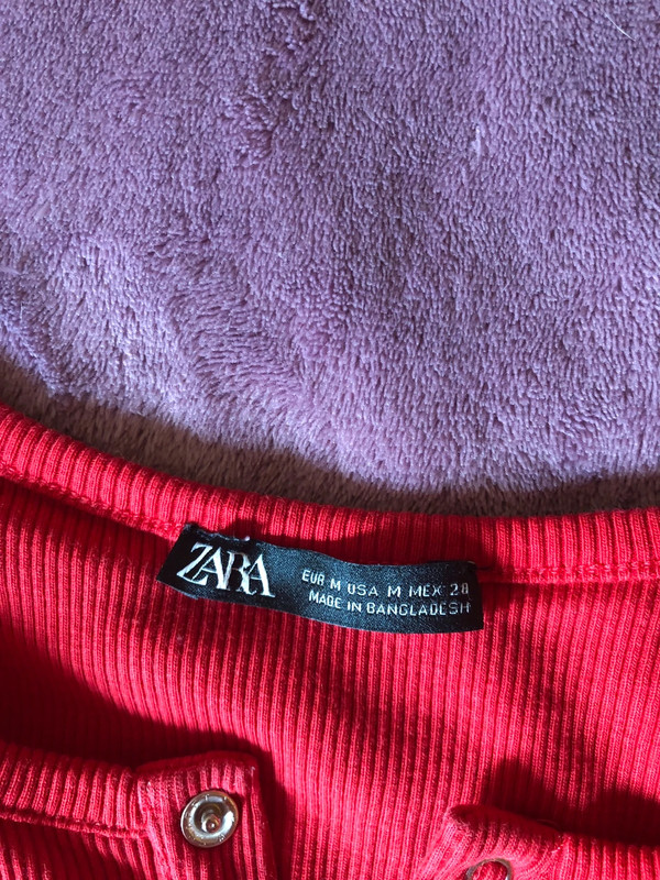 Maglie top rosse zara