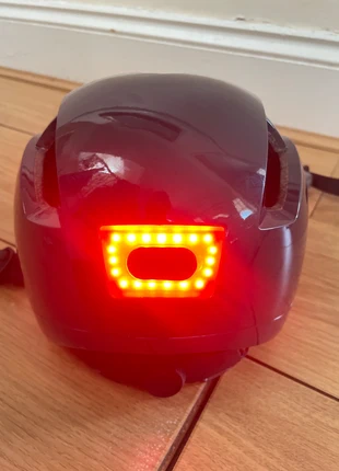 Helmet with red light at the back, condition: Very good, £15.50, £16.98 includes Buyer Protection