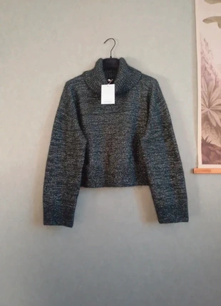 Pull-over en laine vert foncé et noir pailleté, marke: & Other Stories, zustand: Neu, mit Etikett, größe: S / 36 / 8, 25,00 €, 26,95 € inklusive Vinted-Käuferschutz