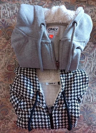 Set felpe teddy e pied de poule Size S, marque: ONLY, état: Très bon état, taille: S / 36 / 8, 23,90 €, 25,80 € Protection acheteurs incluse