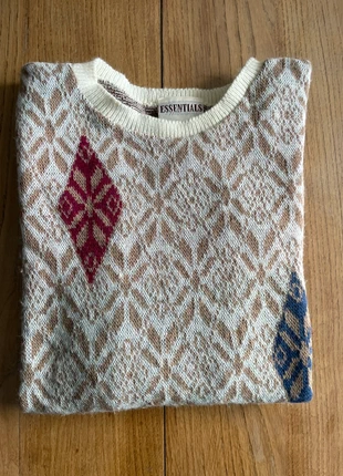 Pull vintage Essentials Northington à motifs – Taille L, merk: Vintage Dressing, staat: Heel goed, maat: L, € 11,00, € 12,25 inclusief Kopersbescherming