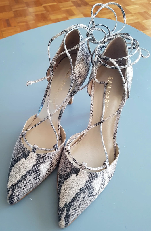 Escarpins lacets cheville hot sale