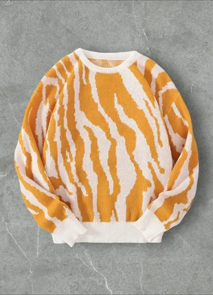 Knit Crazy sweater Américain old school 90s USA - Vintage y2k - motif tourbillon M, brand: Vintage Dressing, condizioni: Ottime, taglia: M, €49.90, €53.10 include la Protezione acquisti Pro