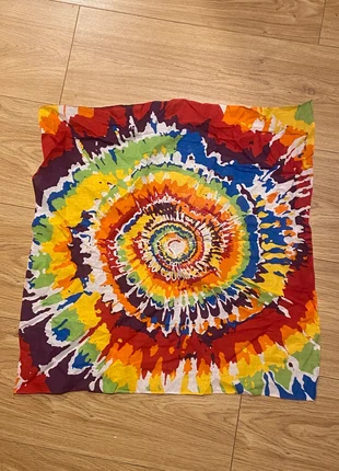 Colorful Tie-Dye Bandana / Headscarf, condition: Very good, €4.20, €5.11 includes Buyer Protection