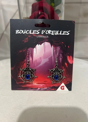 Boucles d’oreilles toile d’araignée – Spécial Halloween, brand: GiFi, condizioni: Ottime, €1.50, €2.28 include la Protezione acquisti
