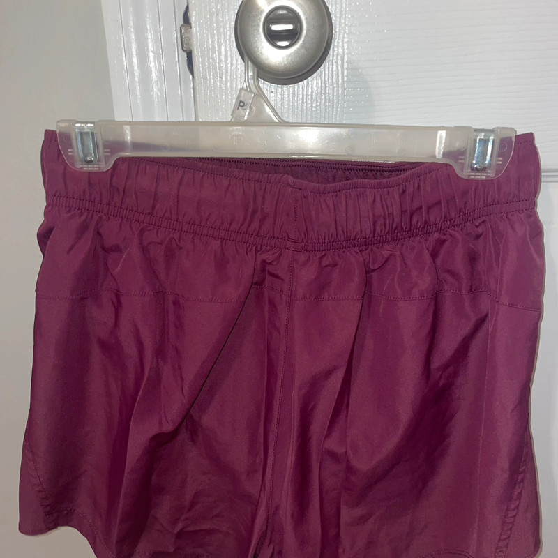 Women’s Burgundy Athletic Shorts 2