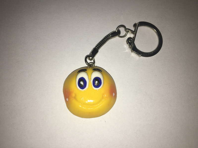 Porte-clés emoji happy