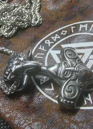 Collier viking mjolnir marteau de thor odin bijoux nordique , condizioni: Ottime, €24.00, €25.90 include la Protezione acquisti Pro