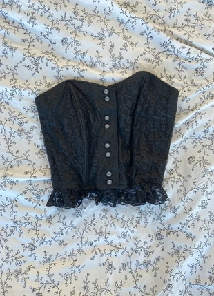 Corset dentelle noir, marque: COQUETTE, état: Très bon état, taille: S / 36 / 8, 9,00 €, 10,15 € Protection acheteurs incluse