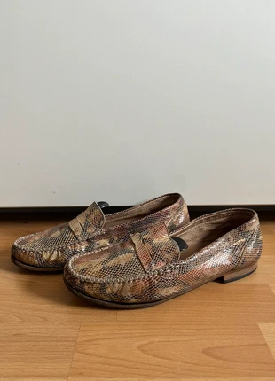 Python-Effect Leather Loafers – Size 39.5, marque: Timeless, état: Bon état, taille: 39.5, 8,00 €, 9,10 € Protection acheteurs incluse