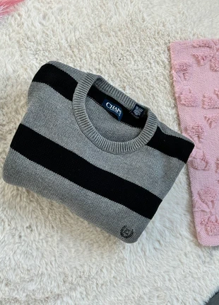 Chaps grey & black crewneck sweater – size XL, marca: Chaps Ralph Lauren, estado: Satisfatório, tamanho: XL, €3.50, €4.38 inclui Proteção do Comprador Pro