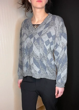 Pull col v à motif vintage, brand: Vintage, condition: Very good, size: M / 38 / 10, €5.00, €5.95 includes Buyer Protection Pro