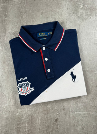 Polo Ralph Lauren Tricolore USA | Logo Brodé | Taille XL Custom Fit, marque: Ralph Lauren, état: Bon état, taille: XL, 40,00 €, 42,70 € Protection acheteurs incluse