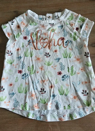 T shirt vrolijke print, marca: Zeeman, estado: Muy bueno, tamaño: 12-18 meses / 80 cm, 1,00 €, 1,75 € Protección al comprador incluida