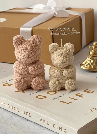 Rose Teddy candle, condition: New, £3.00, £3.85 includes Buyer Protection