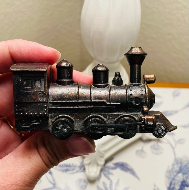 Miniature Die Cast Train Pencil Sharpener Engine Steam Locomotive Vintage Metal 5