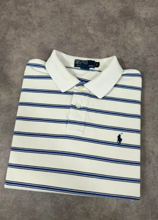 Polo Ralph Lauren Traditionnel Blanc à Rayures Bleu Logo Brodé Vintage / Taille L, marke: Ralph Lauren, zustand: Gut, größe: L, 7,90 €, 9,00 € beinhaltet Vinted-Käuferschutz Pro