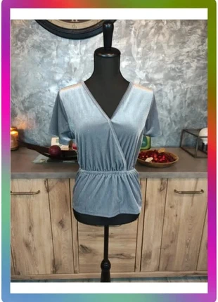 Haut manches courtes gris - By Calara, taille S/M, brand: By Clara, condition: New without tags, size: S / 36 / 8, €1.86, €2.65 includes Buyer Protection