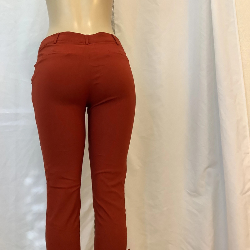 Medium, Dark Orange, Capri Dress Pants. #TripleSeven 4