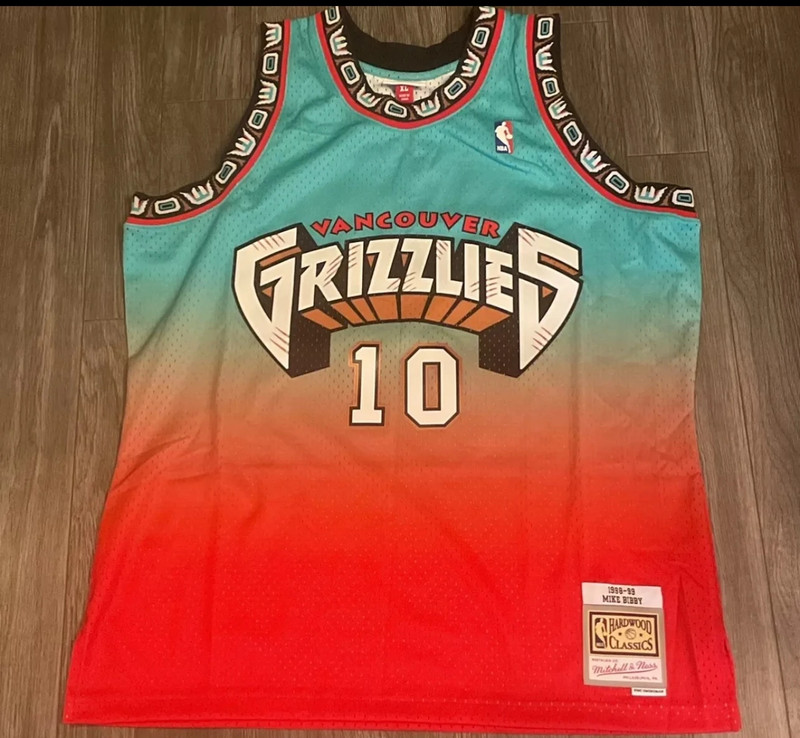 Mitchell & Ness XL Vancouver Grizzlies Mike Bibby 1998-99 Swingman (No Tags) 1