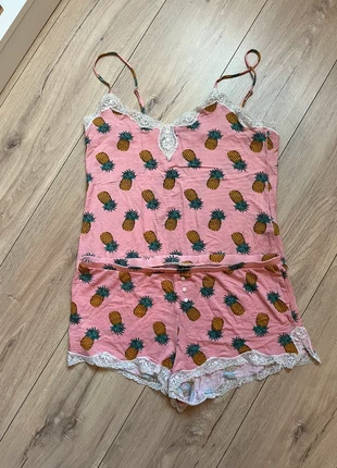 Pyjama femme short débardeur fines bretelles rose ananas - Undiz taille L, brand: Undiz, condition: Good, size: L / 40 / 12, €5.00, €5.95 includes Buyer Protection