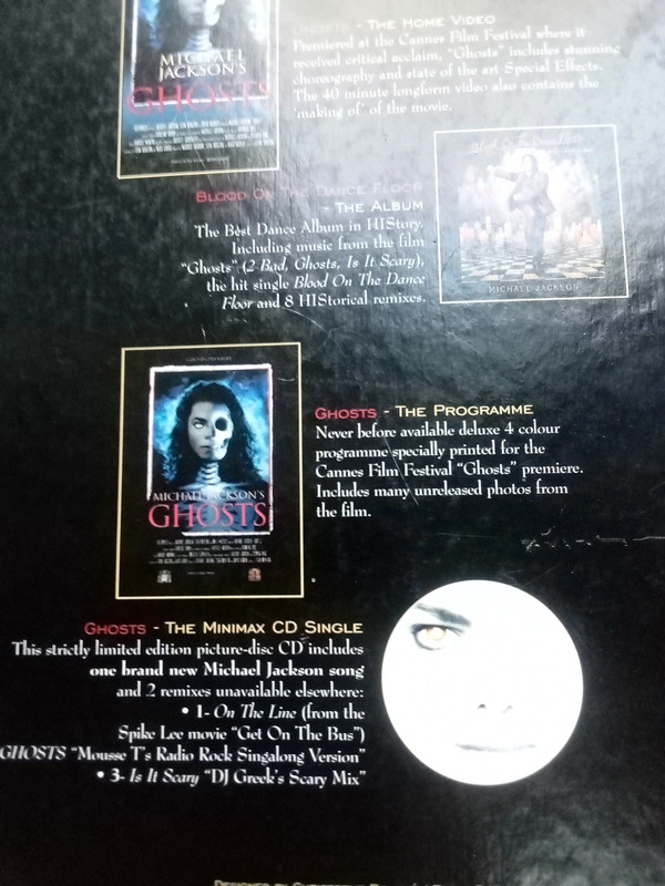 GHOSTS Michael Jackson: Deluxe Blood on the Dance Floor/Ghosts Home Video  Single …