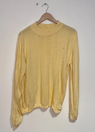 Pull en maille Vintage Dressing jaune - XL Femme, brand: Vintage Dressing, condizioni: Buone, taglia: XL / IT 46 / EU 42, €3.00, €3.85 include la Protezione acquisti