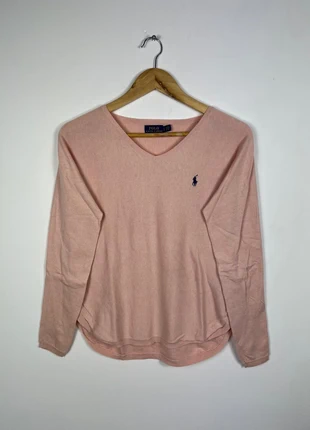 Pull Ralph Lauren Col V Rose, marke: Ralph Lauren, zustand: Sehr gut, größe: S / 36 / 8, 29,00 €, 31,15 € beinhaltet Vinted-Käuferschutz Pro