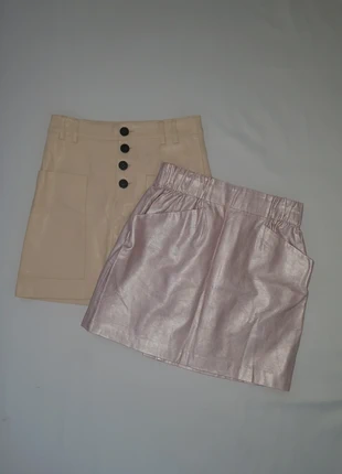 Lot jupes satinée avec poches. Zara. Taille S, marke: Zara, zustand: Sehr gut, größe: S / 36 / 8, 3,00 €, 3,85 € inklusive Vinted-Käuferschutz