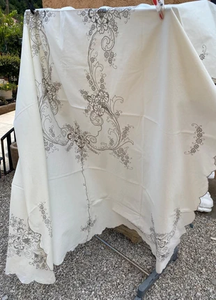 Nappe coton Vintage TBE rectangulaire brodée +6 serviettes, condition: Very good, €27.00, €29.05 includes Buyer Protection