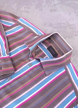 Duchamp Dress Shirt Men's 16 Multicolor Striped Cotton Long Sleeve Button-Up, brand: Duchamp, condition: Very good, size: 16 in | 40 cm, £29.95, £32.15 includes Buyer Protection