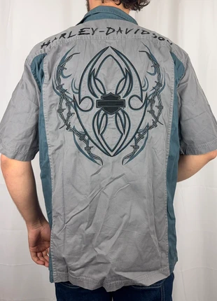 465 Chemise manche courte harley Davidson vintage logo brodé taille L, brand: Harley Davidson, condition: Very good, size: L, €50.00, €53.20 includes Buyer Protection