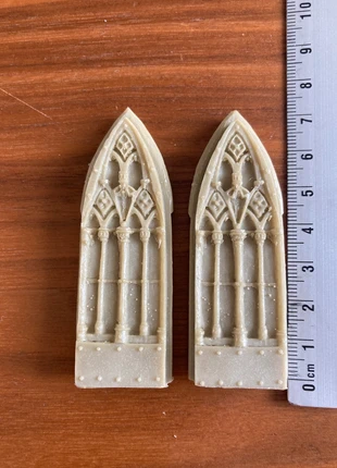 Set of 2 Gothic-style resin windows – double-sided, marque: Escenorama, état: Très bon état, 5,80 €, 6,79 € Protection acheteurs incluse