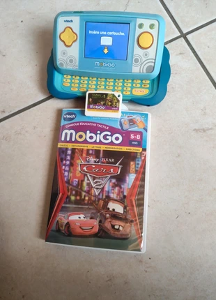 Console mobigo+ 2 jeux, merk: MobiGo, staat: Heel goed, maat: 3 jaar / 98 cm, € 12,00, € 13,30 inclusief Kopersbescherming