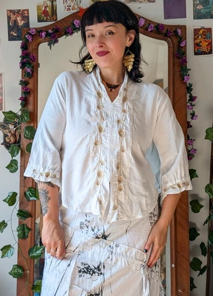 Top blanc déesse grecque boheme, brand: Asia sun, condition: Very good, size: L / 40 / 12, €25.00, €26.95 includes Buyer Protection Pro