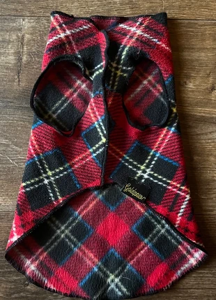 Fleece stretch plaid kleine hond/poes, merk: Goldpaw, staat: Heel goed, maat: XS, € 9,50, € 10,68 inclusief Kopersbescherming