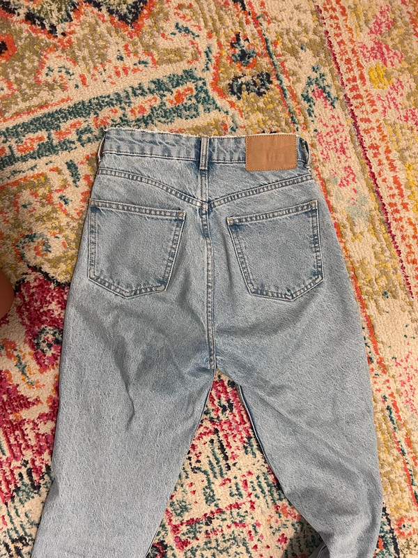 High waisted Zara Straight Leg Jeans 4