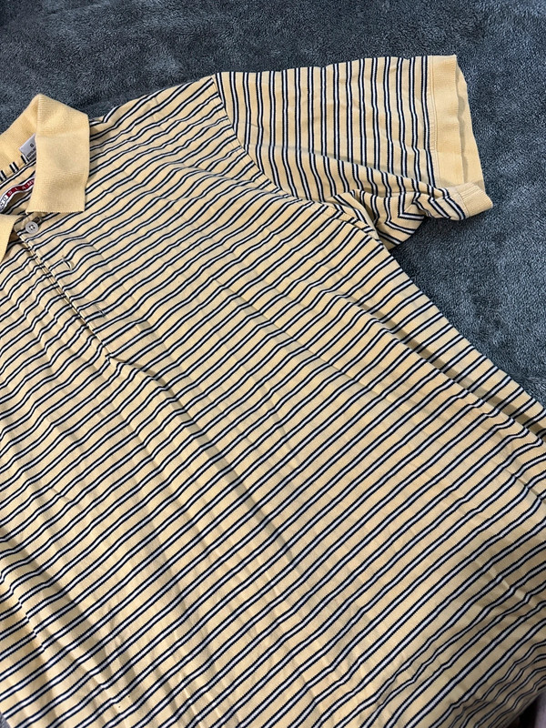 Yellow Striped Collared Shirt 2