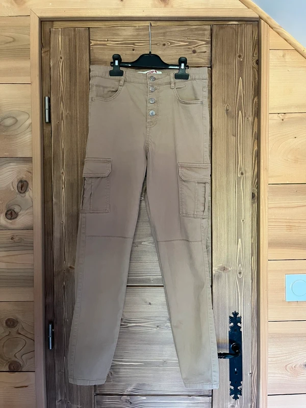 Pantalon cargo camel - photo numéro 2