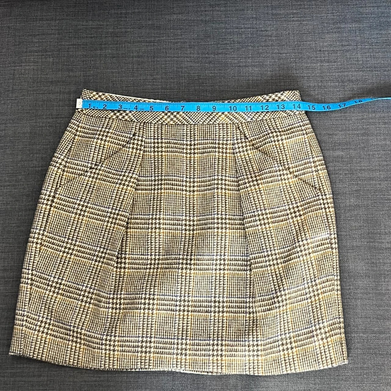 Vintage Jcrew  Yellow Plaid High Waist 3