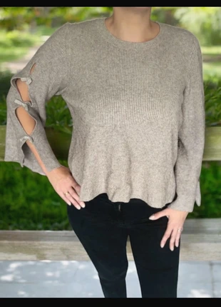 Superbe pull taupe à manches longues ouvertes - Tricotonic Taille 36/38, marque: Tricotonic, état: Très bon état, taille: S / 36 / 8, 6,00 €, 7,00 € Protection acheteurs incluse