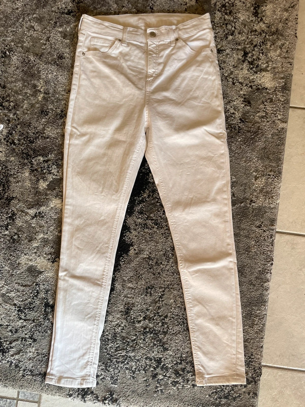 Weiße Skinny Jeans von Topshop 1