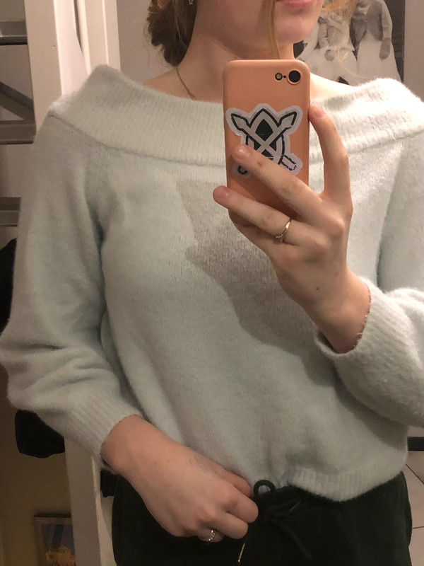 Off shoulder trui h m